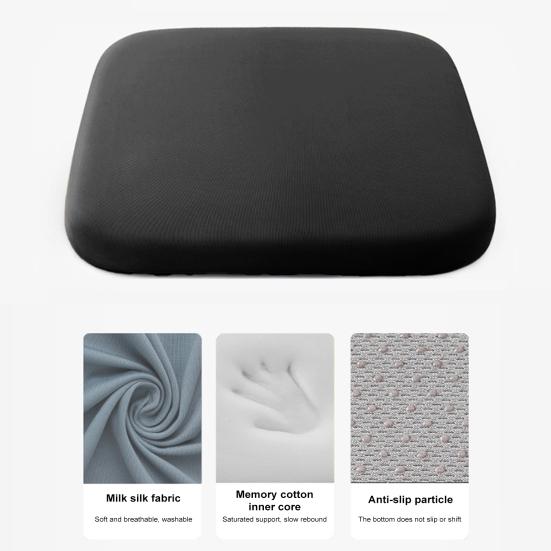 Подушка сиденья из пеноматериала с эффектом памяти и завязками, медленный отскок, нескользящая, моющаяся, Fours Seasons