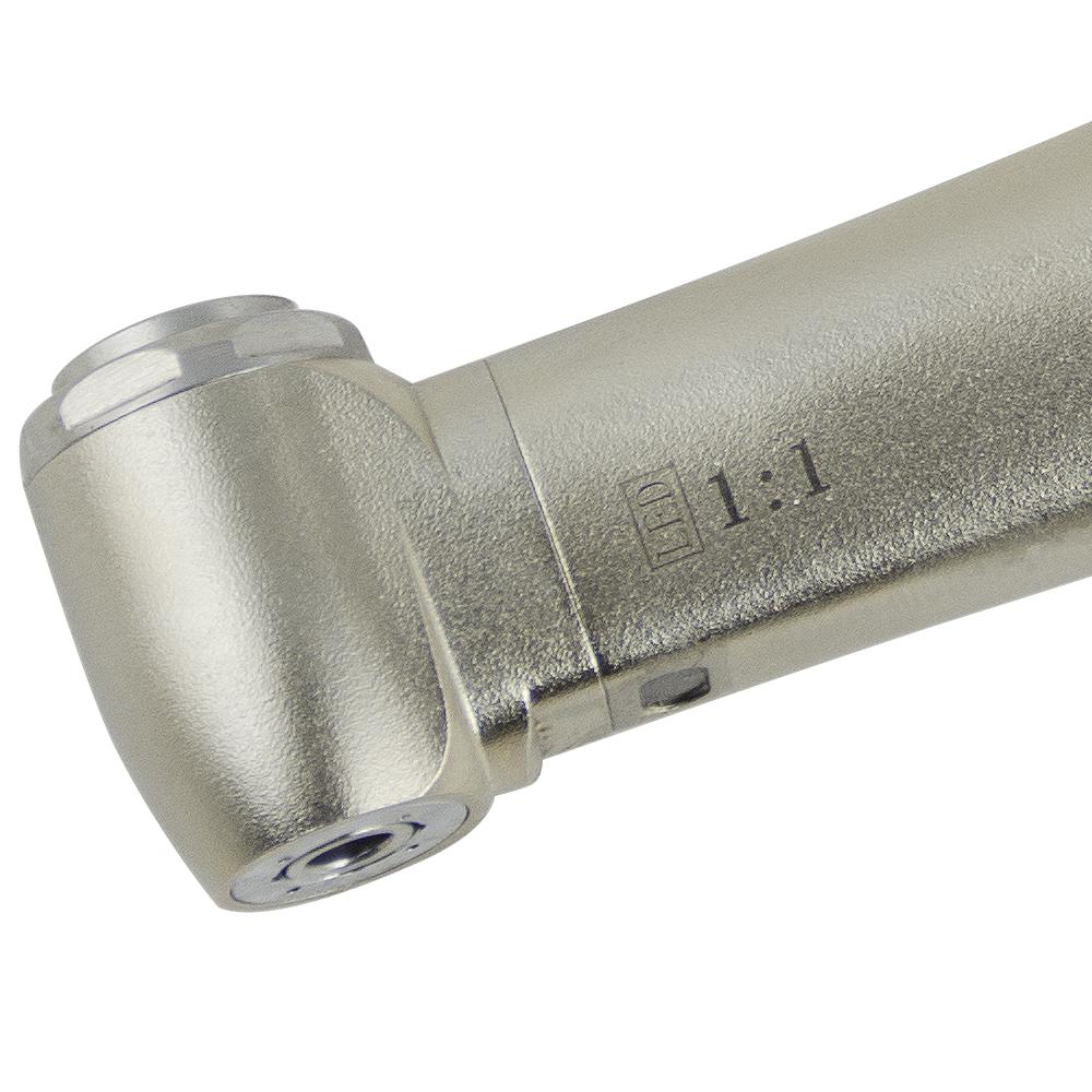 Стоматологическая 1:1 кнопочный светодиодный оптоволоконный внутренний распылитель, угловой наконечник