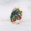 Blucome Retro Beautiful Rhinestone Butterfly Brooches for Women Elegant Insect Pin Enamel Jewelry Coat Accessories High Qaulity