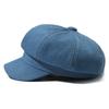 Vintage Women Denim Beret Versatile Newsboy Cap Casual Octagonal Caps  Unisex