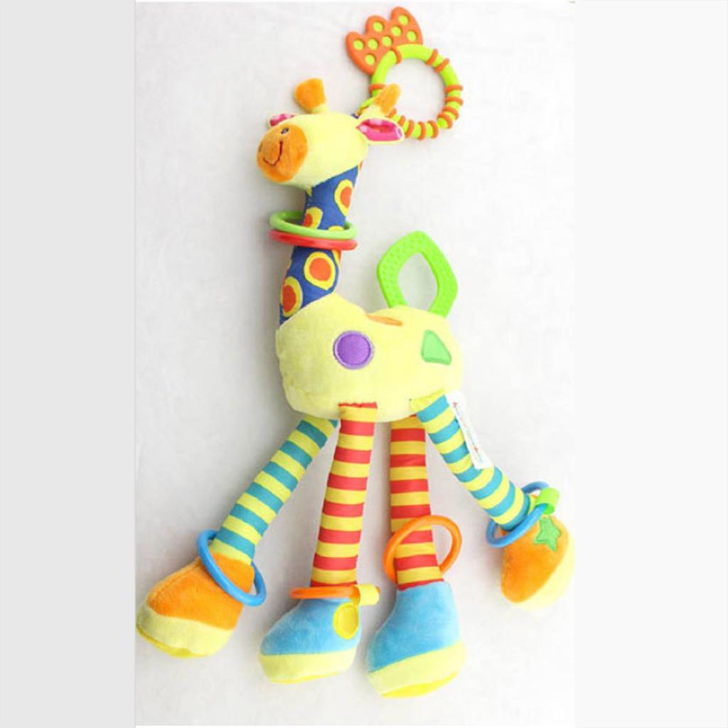 Детские плюшевые мультяшные животные игрушки для кроватки, подвесные детские коляски, висящие мягкие