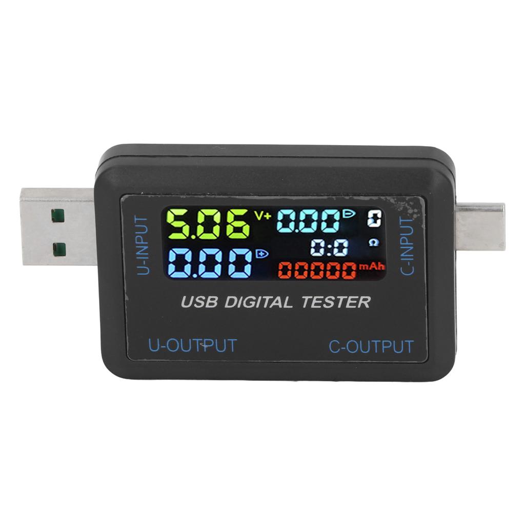 USB-тестер-мультиметр Многофункциональный Тип C Напряжение Ток Емкость Энергия Мощность Тестер 5?36V