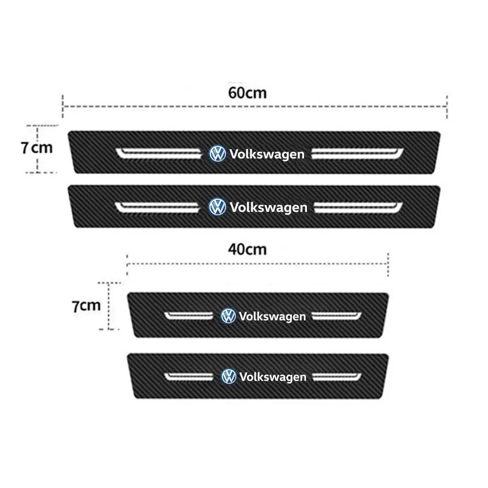VW GTI GOLF 2026 Hot For VW VOLKSWAGEN Car Door Sill Protector Trunk Bumper Threshold Sticker for Volkswagen Passat Tiguan Golf
