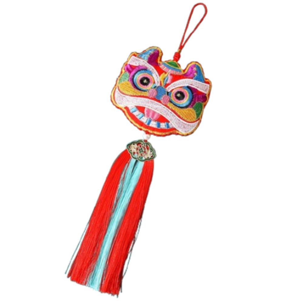 Подвески ручной работы в виде китайских счастливых мешочков. Традиционные новогодние подвески. Новогоднее украшение.