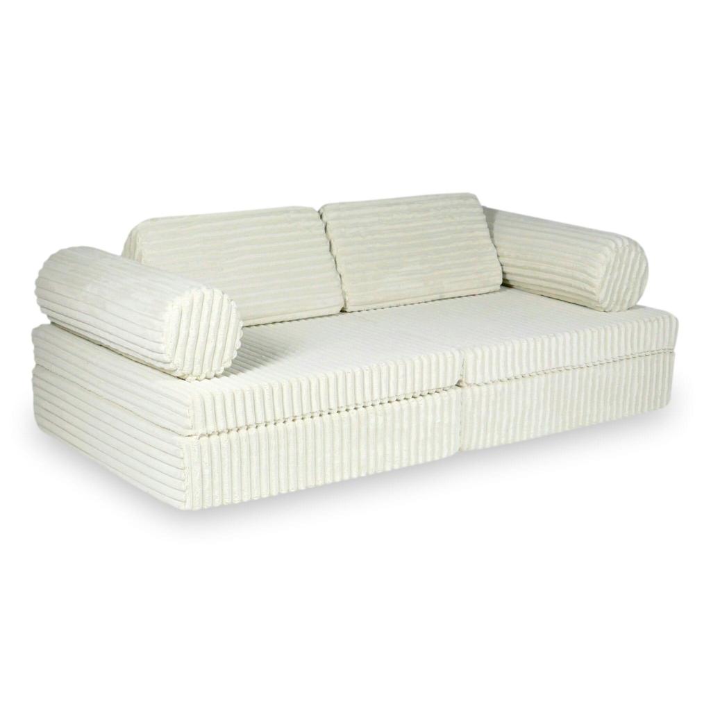 Montessori Premium Waffle Beige Play Sofa