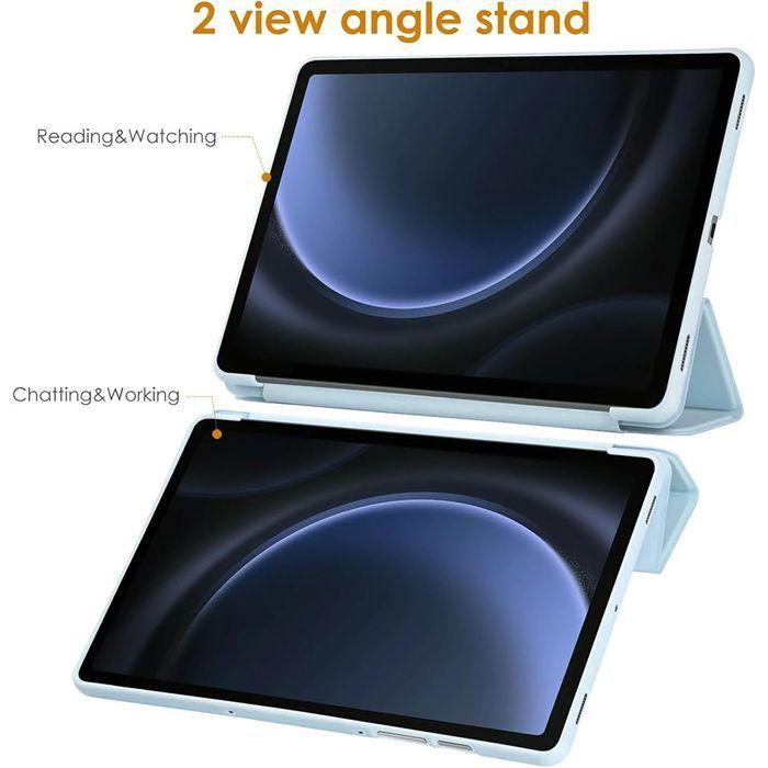 Coque pour Samsung Galaxy Tab S11, Protection Hybride Slim avec Fonction Support - Bleu Marine