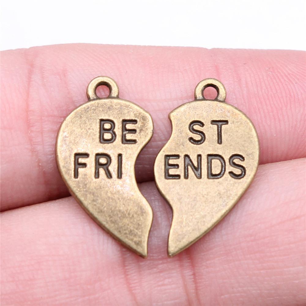 Любовь Сердце Теги Лучшие Друзья Подвески Подвеска Женские Украшения Оптом Новые Украшения