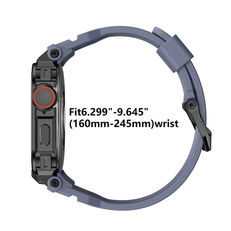 Vibrant Zinc‑Alloy Cover Integrated Silicone Replacement Watch Band Strap For Apple Watch Series 11 / 10 46mm