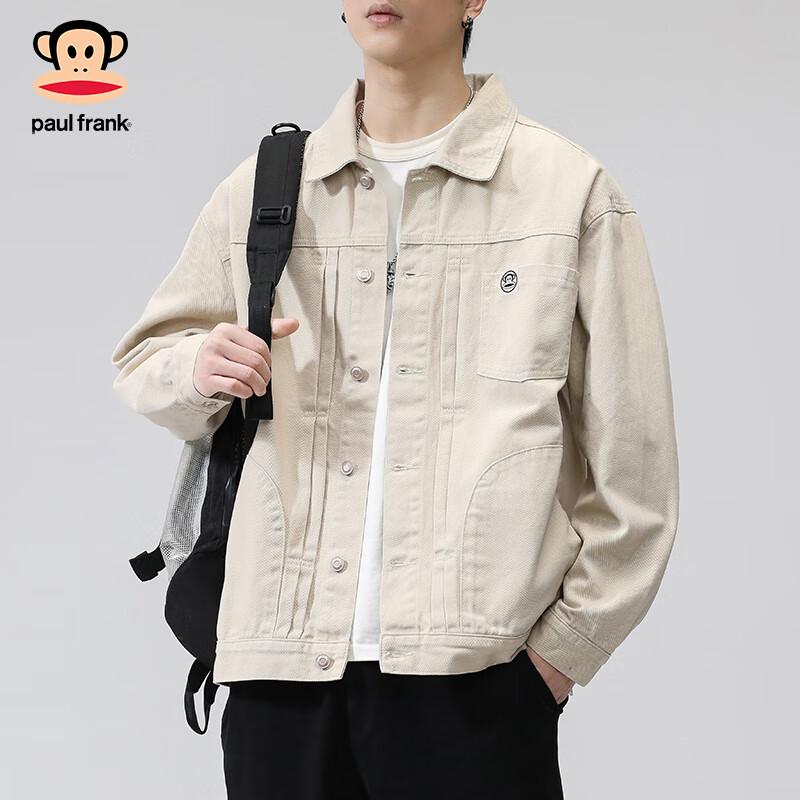 Paul Frank Men's Loose Fit Denim Workwear Jacket