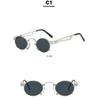 Women's Sunglasses, Small Frame Round Sunglasses, Men's and Women's Punk Sunglasses.