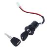 1Set 2 Wires Ignition Switch With 2 Keys On-Off Lock For Electrical Scooter