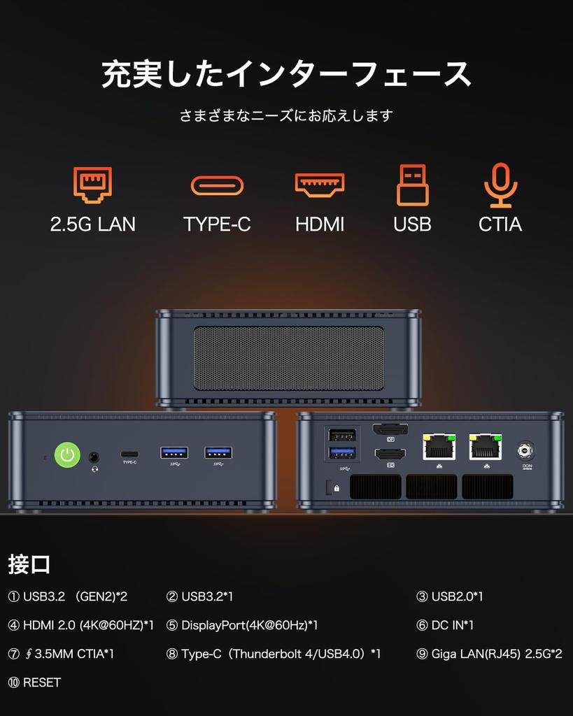 GMKtec Nucbox K6 AMD Ryzen 7 7840HS игровой мини-ПК Windows11pro Mini DDR5 PCIe 780M игровой мини-ПК с установленным чипом AI, 32 ГБ(16 ГБ2) 5600МГц,1ТБ 4.0