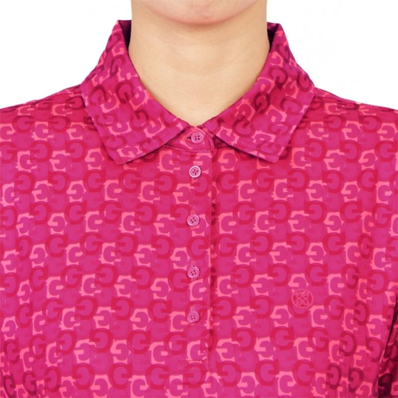 Galleria G Fore Golfwear Женская футболка с воротником и коротким рукавом G4lS23k563 Sor