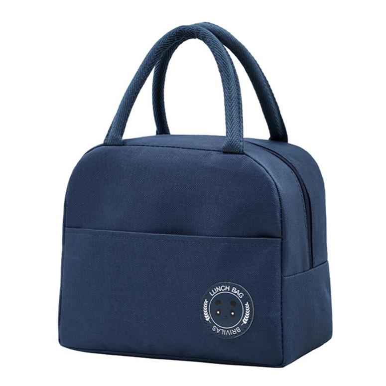 Унисекс Портативная сумка из ткани Оксфорд с медведем Бенто, повседневная сумка для пикника на открытом воздухе