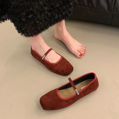 Французские ретро туфли Мэри Джейн, балетки, весна и осень, женская обувь на мягкой подошве, корейская версия, туфли-лодочки