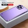 Luxury Metal Case For iPhone 14 Plus 13 12 Mini 11 Pro Max With Aluminum Alloy Bumper Full Body Protective Slim Matte PC Back Phone Cover