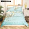 Пляжная Морская Звезда Ракушка Король Королева Пододеяльник Белый Морские Существа Постельное Белье Гавайский Чехол для Одеяла Полиэстер Чехол для Одеяла