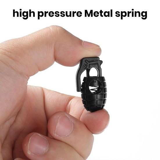 10 шт. пластиковые пружинные замки для шнура для паракордов, сменный шнурок, стопор, шнуровые тумблерные застежки для очков для банджи-плавания, эластичные зажимы для шнурков