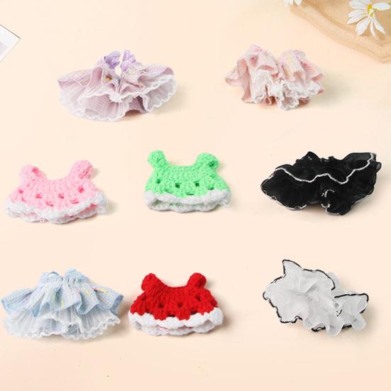 Платье для маленького питомца, мини-вязаная одежда для хорька, юбка ручной работы для хомяка, принцессы, кролика, морской свинки, белки, шиншиллы