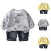 Kids Casual Long-Sleeve Set, Comfortable Daily Wear Outfits