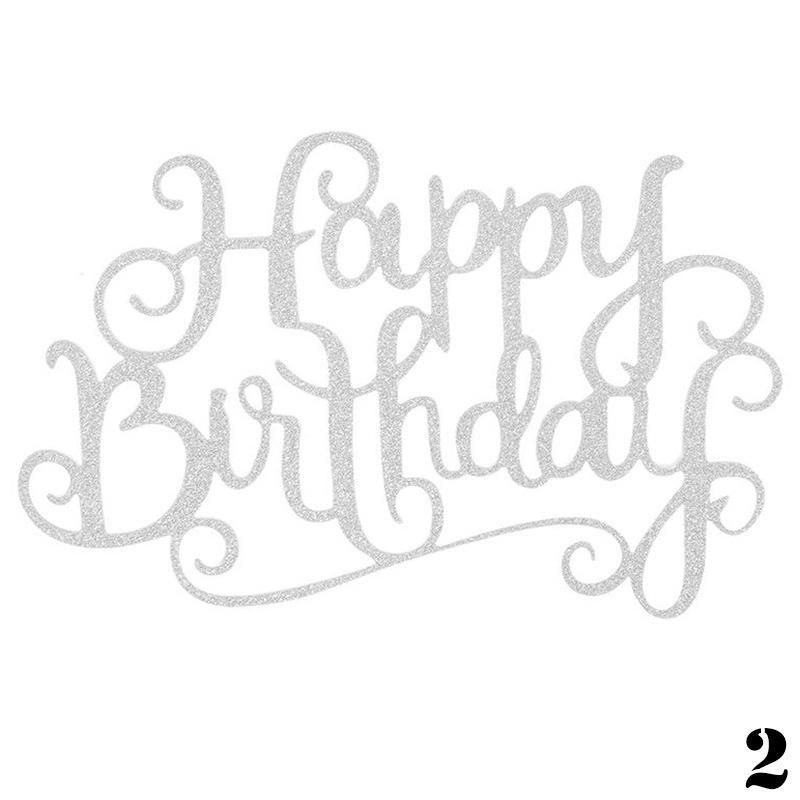 Happy Birthday Candle Party Cake Topper Supplies Decoration