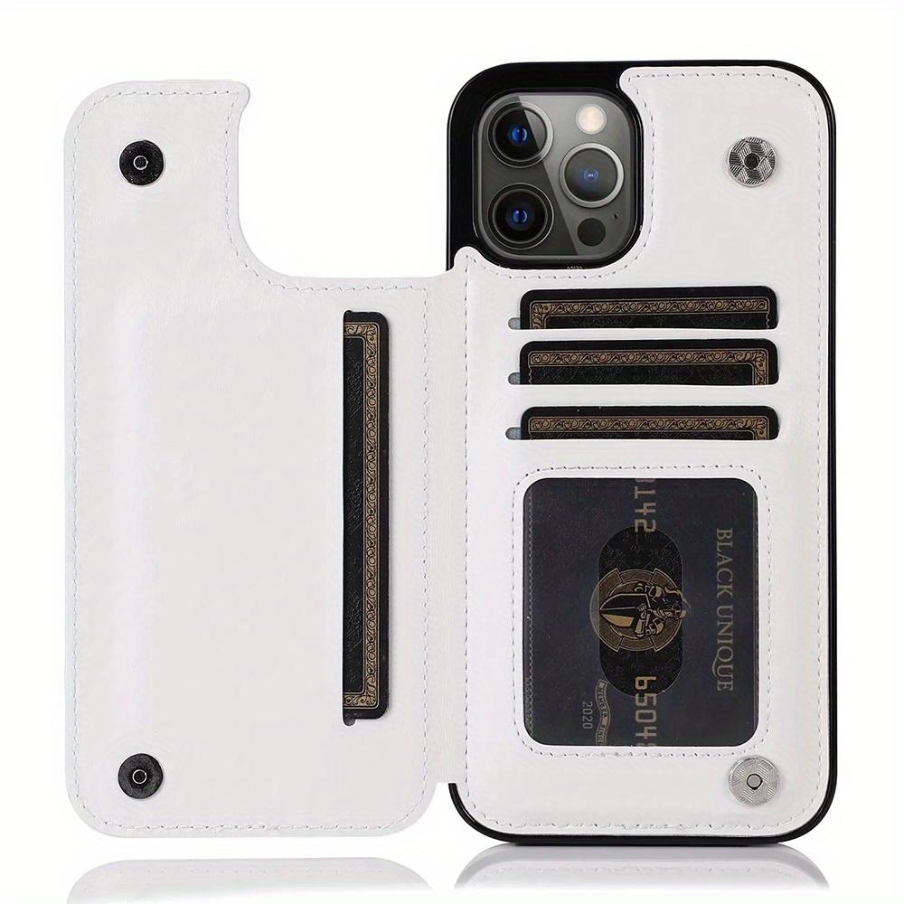 Кожаный чехол-кошелек для IPhone 14/13/12/11/Pro Max/Mini/XR/X/XS Max/8/7/6S/6 Plus/SE2/SE3/2022/2020 - держатель для карт и откидная задняя крышка