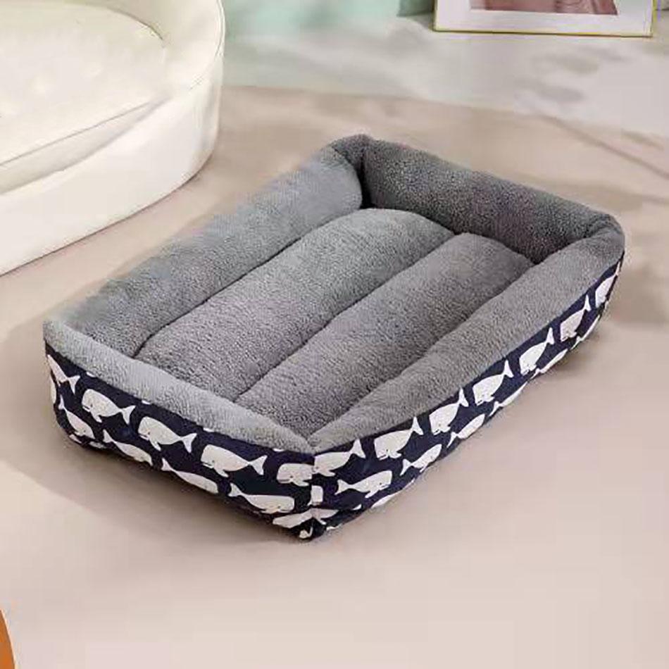 Коврик для кровати для маленьких и средних собак, мягкий плюшевый коврик для кровати для собак, квадратный коврик для домашних животных, кошек, собак, водонепроницаемые аксессуары для домашних питомцев, спальный коврик для щенков