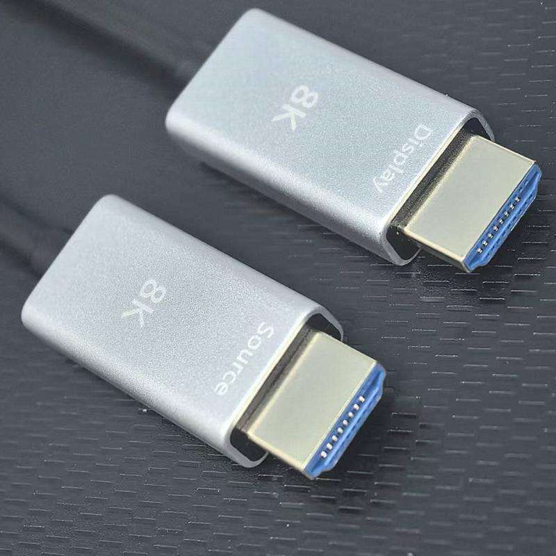 8K HDTV Cable Fiber Optically HDTV Cable 2.1 Support 8K@60Hz Dynamic 48Gbps Fast Speed Long Cable for Laptop PC