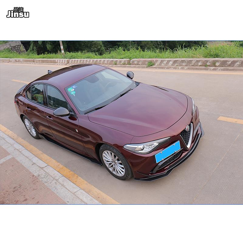 Sport style Real Carbon Fiber Side Mirror Stick On Cover Caps Shell for Alfa Romeo Giulia 2015 2016 2017 2018 car styling