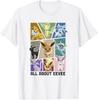 Футболка Pokémon Иви Эволюции Jolteon Flareon Umbreon Sylveon