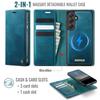 Чехол CASEME C49 для Samsung Galaxy S24 FE, Магнитный чехол, Блокировка RFID, Съемный кошелек, Кожаная крышка для телефона