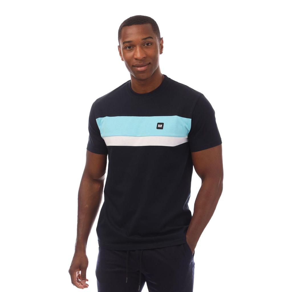 Weekend Offender Mens Crossword Colour Block T-Shirt