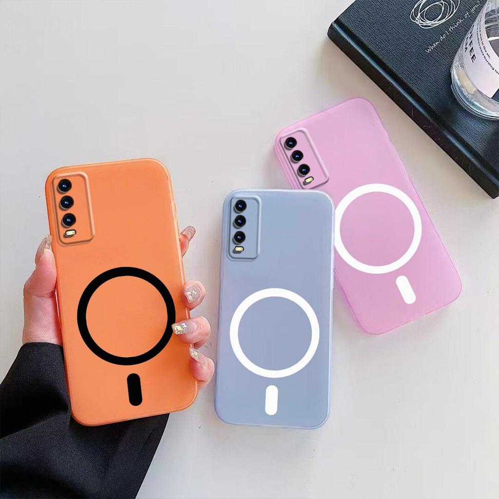 Чехол для Vivo Y20s G, Y20s, Y20i 2021, Y20i, Y20 2021, Y20, Y12s 2021, Y12s, Y12A Премиальный Магнитный Матовый Защитный Чехол для Телефона