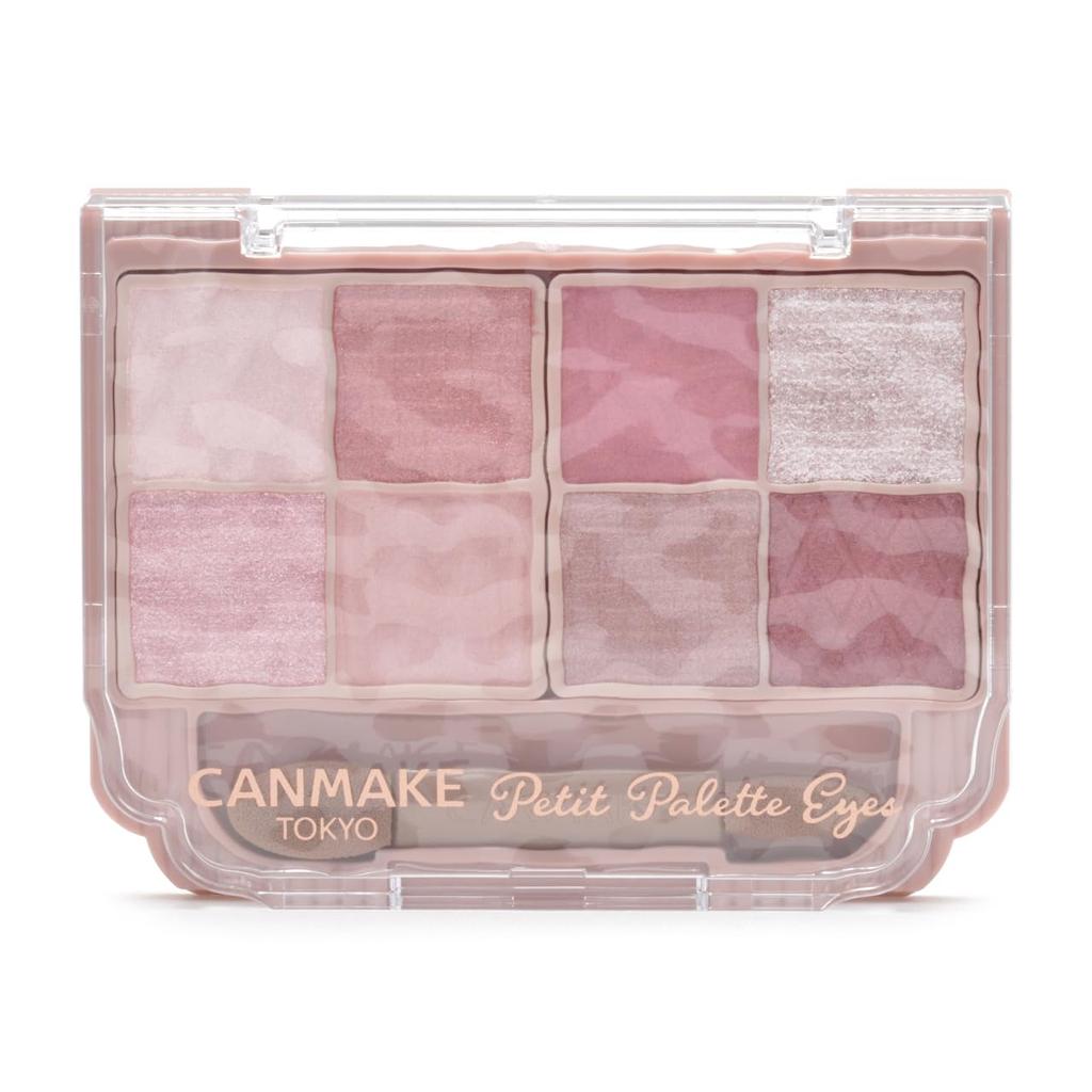 Canmake Petit Palette Eyes 03 Mignonne Ribbon Eyeshadow Palette with Pink 2.0g Tip,