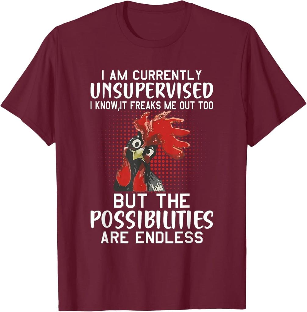 I am Currently Unsupervised Freaks Me Out Funny Unisex T-Shirt