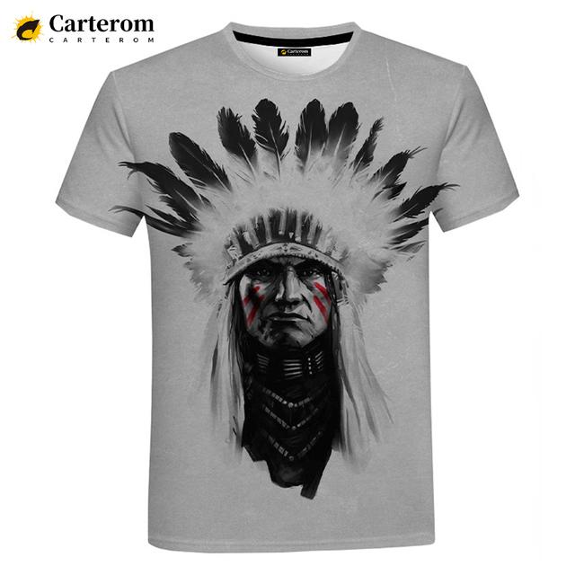 Футболка с ностальгическим 3D принтом для индейцев для девочек, большие уличные повседневные футболки для пар, мужские и женские летние топы в стиле Харадзюку в стиле хип-хоп