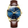 Men's Wristwatch, Business Watch, Clock, Leather Band, Stylish, Waterproof, Calendar Display, Luminous, Best Gift for Men