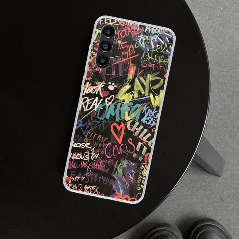 Модный Крутой Чехол с Граффити для Samsung Galaxy A17 A16 A26 A36 A56 A57 A37 A15 A25 A35 A55 A14 A24 A34 A54 A13 A23 A3
