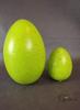 Ceramic standing egg in celadon color 15x10 cm