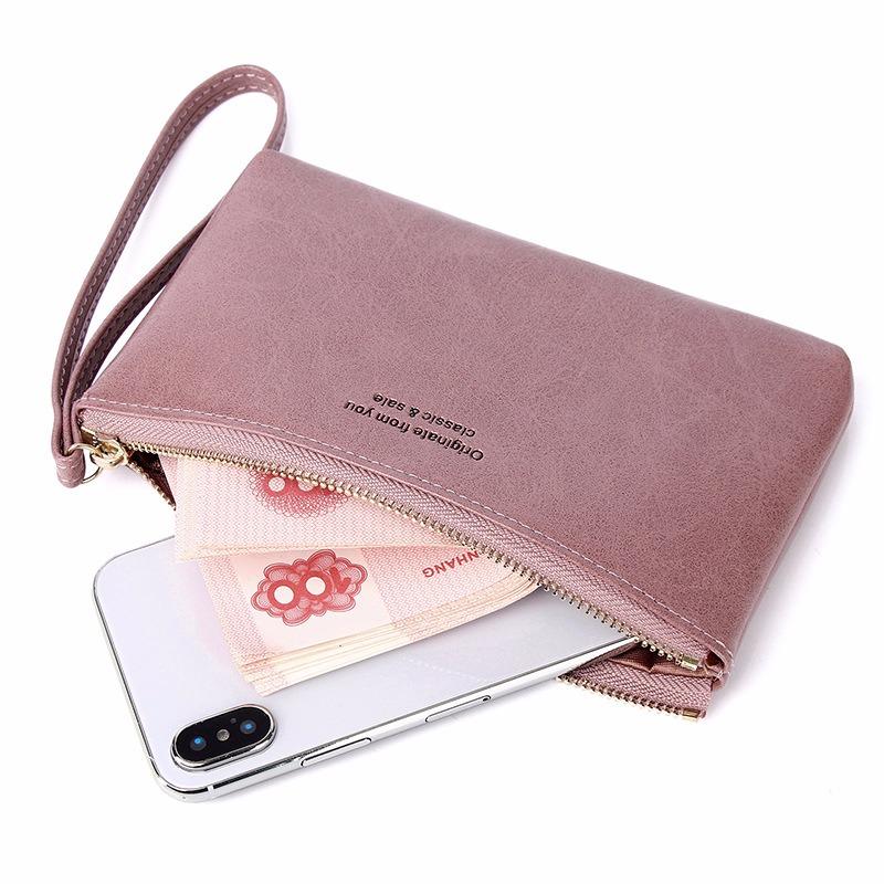 IELGY Женский кошелек большой емкости на молнии для хранения вещей