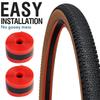 2 шт. Велосипедная камера MTB Защитная лента от проколов Красного цвета Защитник велосипедной шины Защита от проколов 700C Лента для шоссейного велосипеда Защита камеры Защитная лента