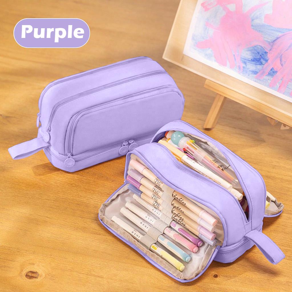 Пенал большой емкости, многофункциональный пенал PenPouch, пенал цвета макарон для хранения канцелярских принадлежностей для школьников и студентов, школьные офисные принадлежности
