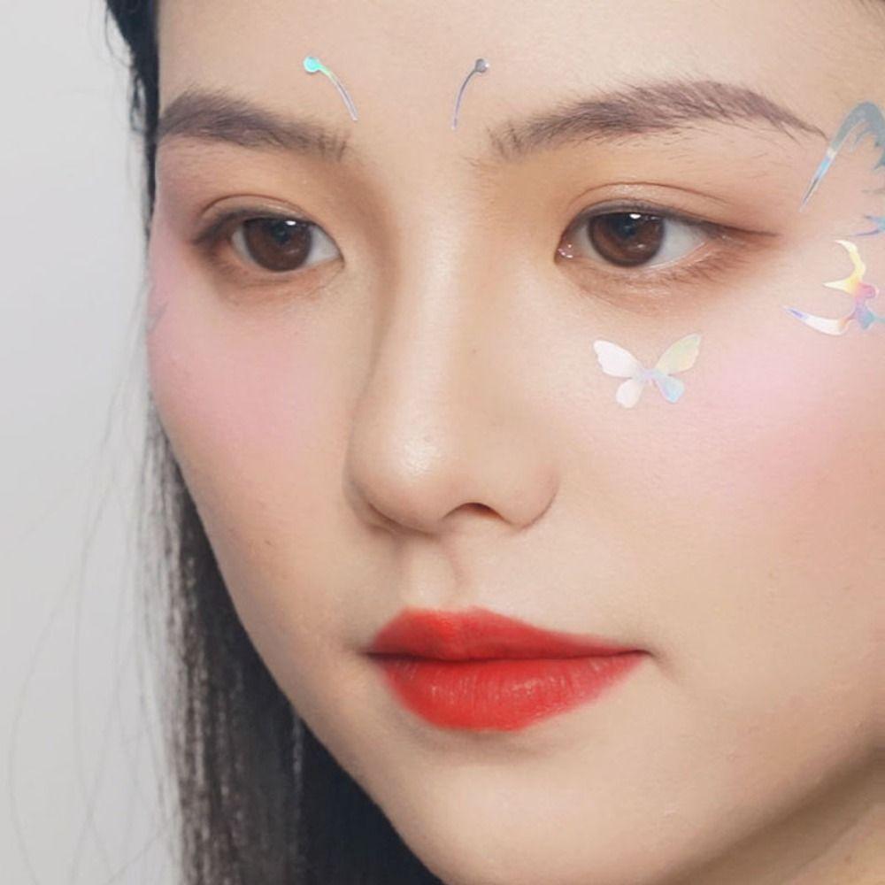 Водостойкая блестящая временная татуировка-наклейка, самоклеящаяся подводка для глаз, наклейка для вечеринки и фестиваля