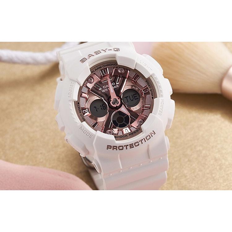 Casio Женские часы BABY-G Розовые BA-130-7A1PRL BA-130-7A1PRL