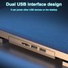 Laptop Cooling Pad Cooling Fans Height with 8 Adjustable Strong Airflow Low Noise