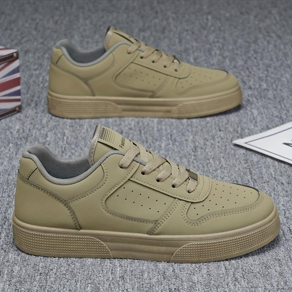 Дышащая обувь для скейтбординга - стильные черные низкие повседневные кроссовки с прочным верхом из полиуретана и подошвой из ПВХ, удобная шнуровка