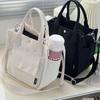 Multi Pocket Tote Canvas Bag Handheld Crossbody Bag Minimalist Design Versatile Handheld Bag Convenient Meal Box Bag