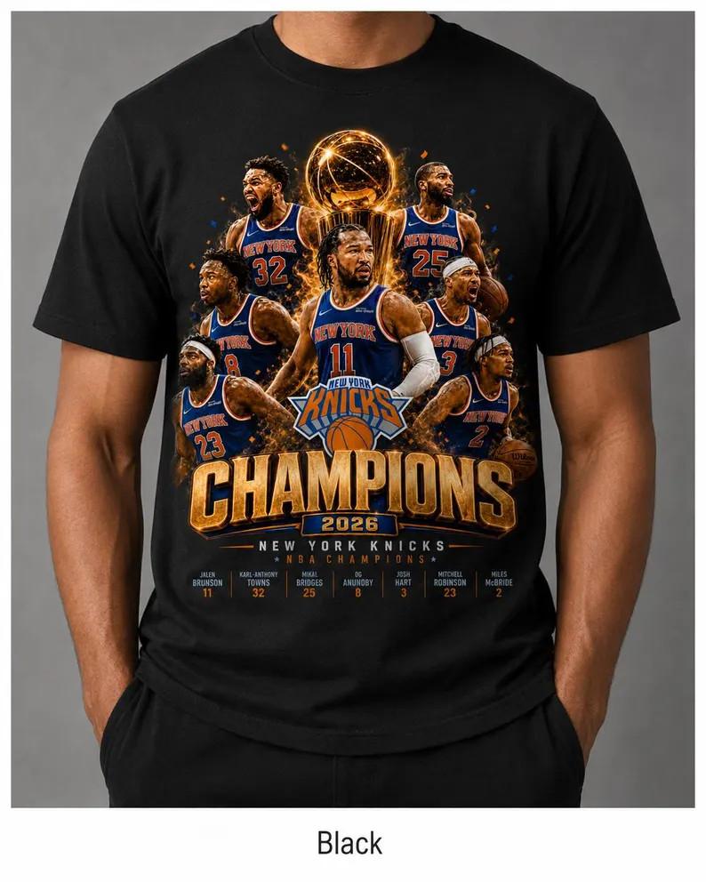 Knicks Champion Shirt 2026 Basketball Celebration Graphic Unisex T-Shirt