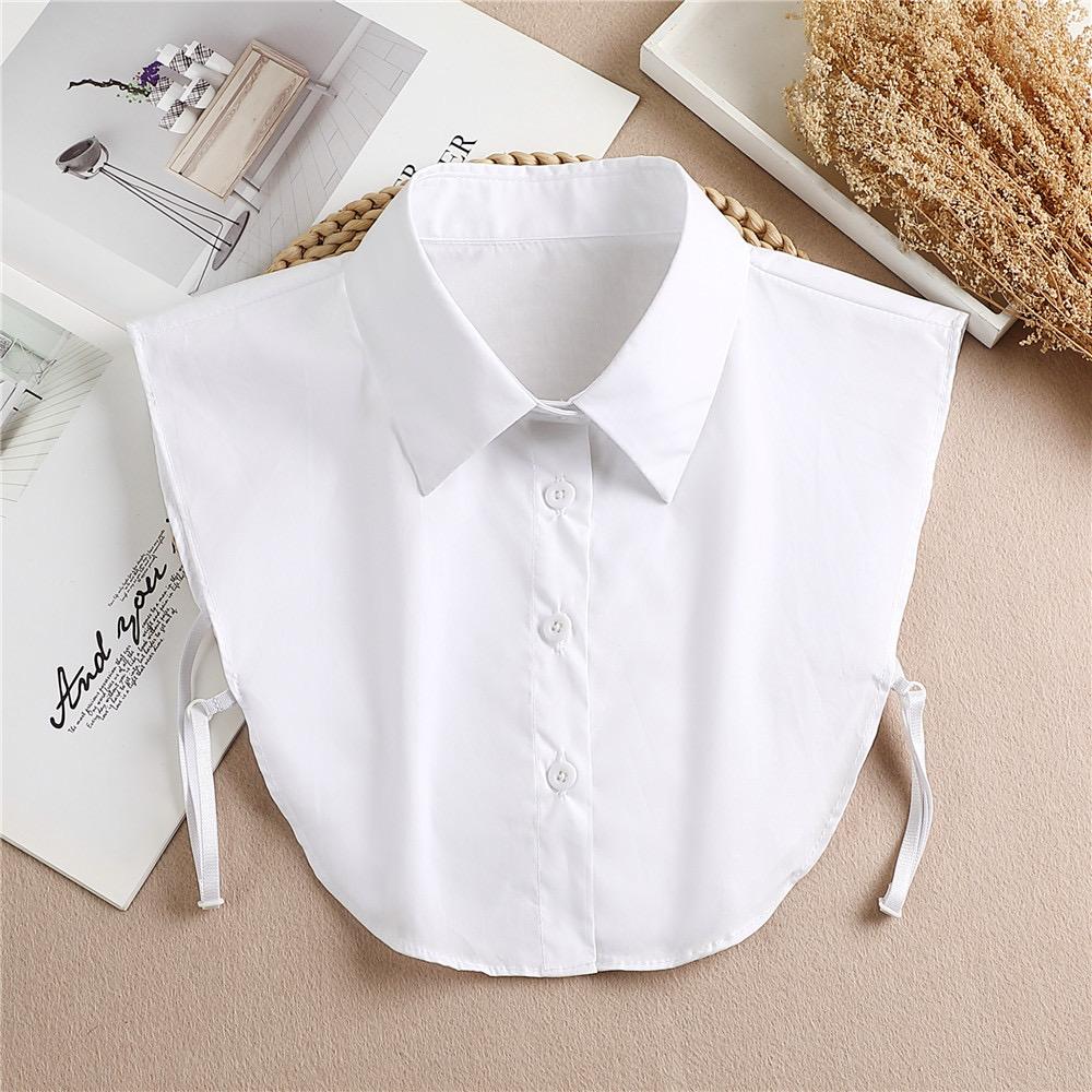 Fashion Half Shirt Style Fake Collar for Women Stand Detachable Collar Fake Girls Vintage Lace Ladies False Blouse Collar Decor