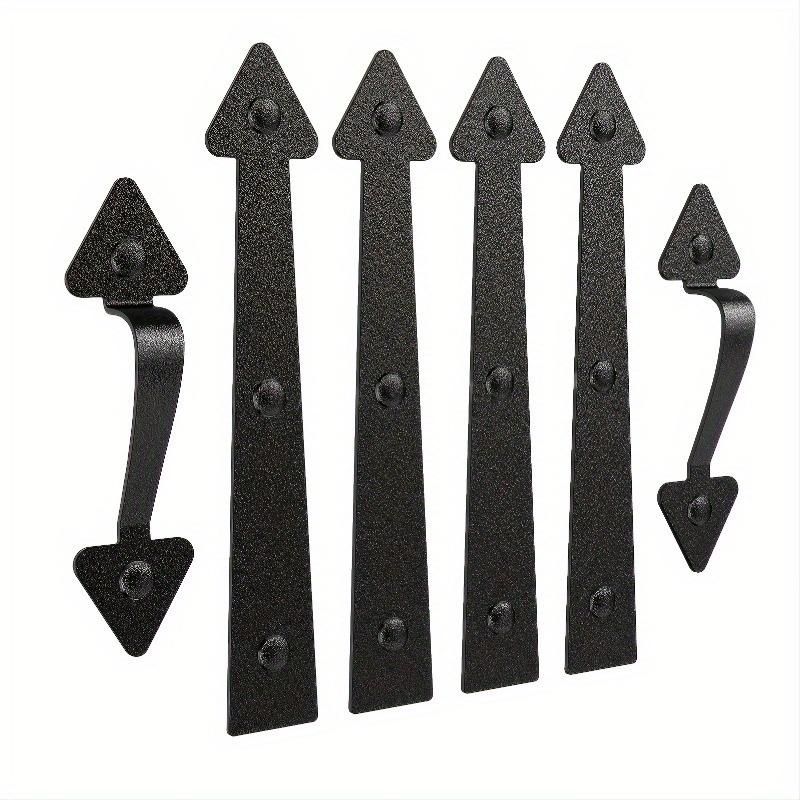 Магнитный комплект для гаражных ворот - прочные 4 шт. декоративные петли и 2 шт. классические ручки - простой в установке комплект для улучшения внешнего вида бордюра своими руками